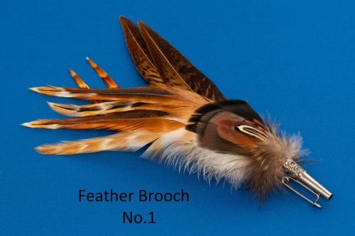 Veniard Feather Brooch No1 Cock Feather Pheasant For Fly Tying